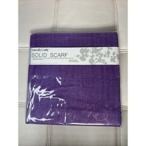 Naturally K Baw Amethyst Orchid 50% Wool 50% Viscose Wrap Scarf Unisex 28x70"